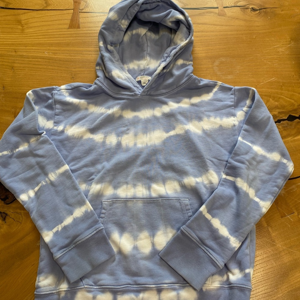 Crewcuts Blue and White Tie-Dye Girl’s Hoodie